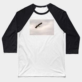 Grey heron flying in sky Baseball T-Shirt